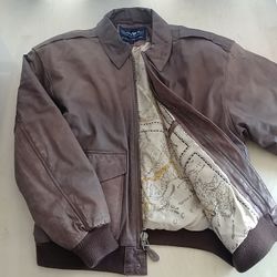 Leather Bomber Jacket
