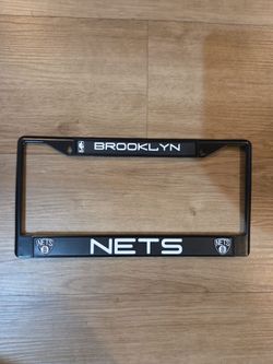 Brooklyn Nets NBA Black License Plate Frame