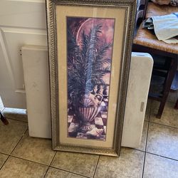 Framed Portrait With Glass 45” X 21”