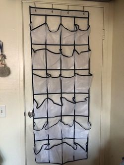 Over-the-door shoe organizer