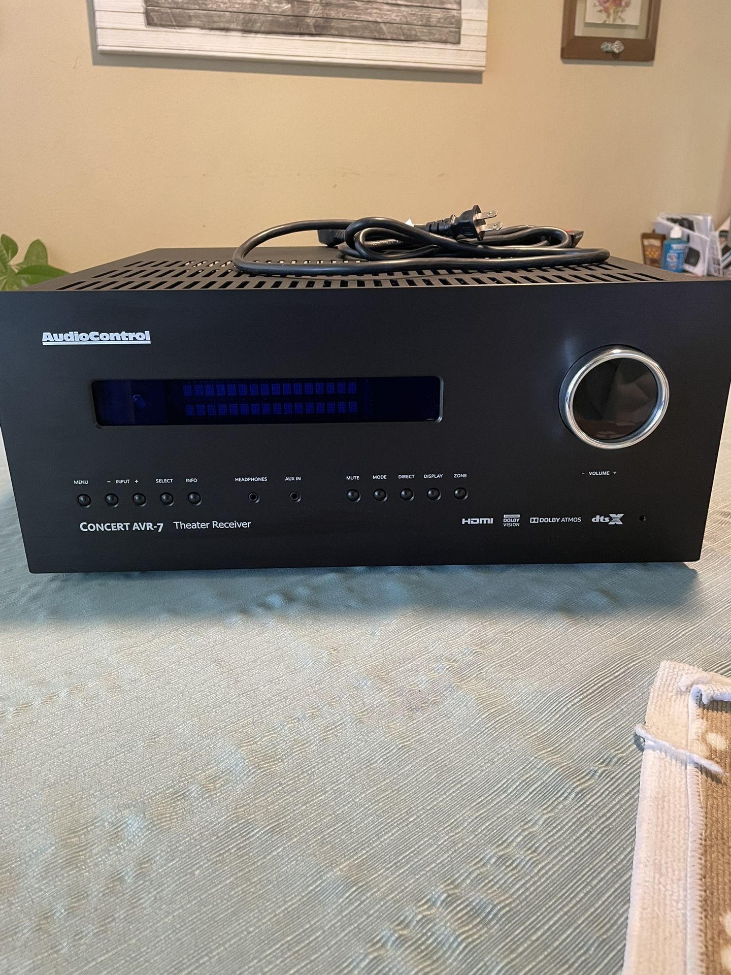 For Sale Audio Control AV Receiver Concert AVR-7