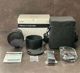 Sigma 105mm f/1.4 DG HSM Art Lens – Good Condition (SONY E- MOUNT)