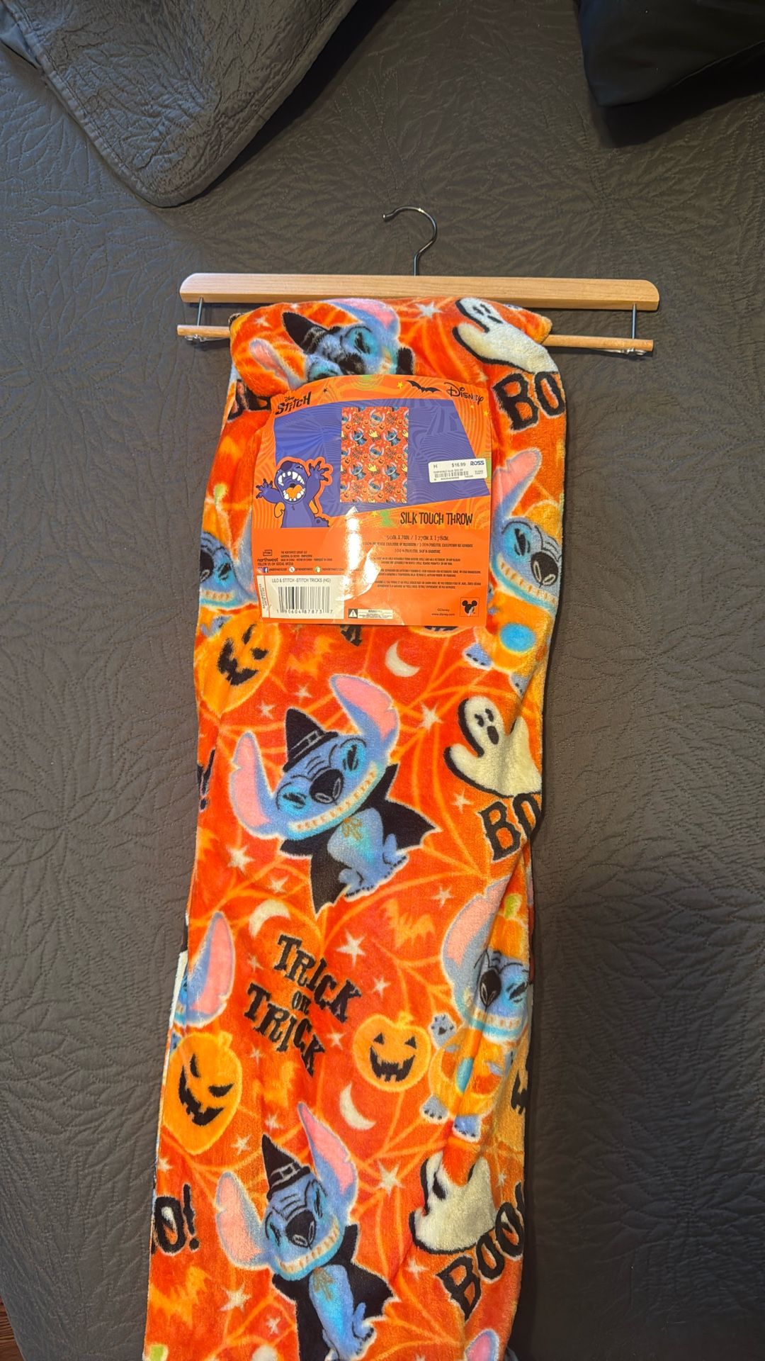 Halloween Stitch Throw Blanket