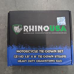 Motorcycle cambuckle tie-down straps