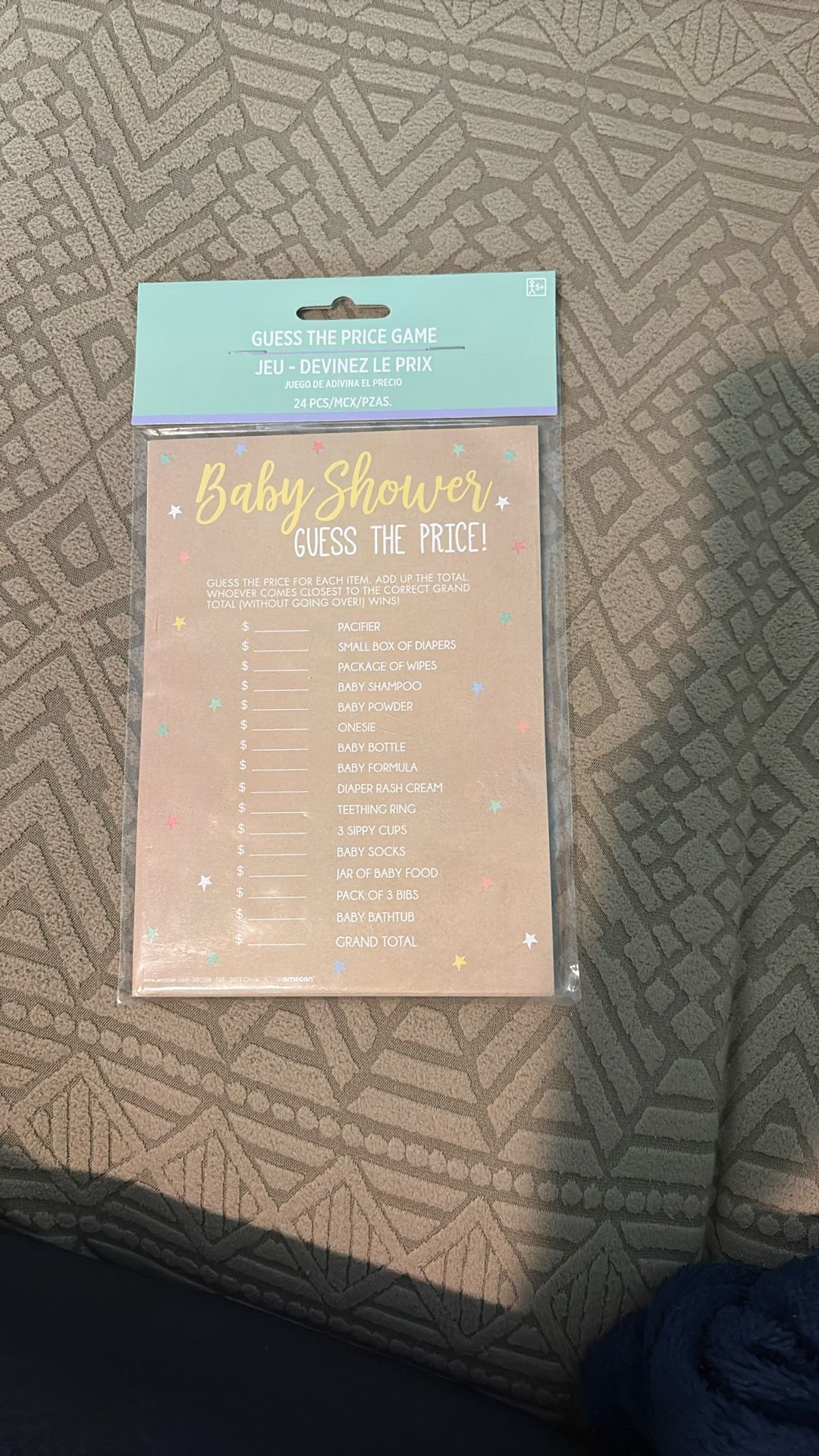 Baby Shower game