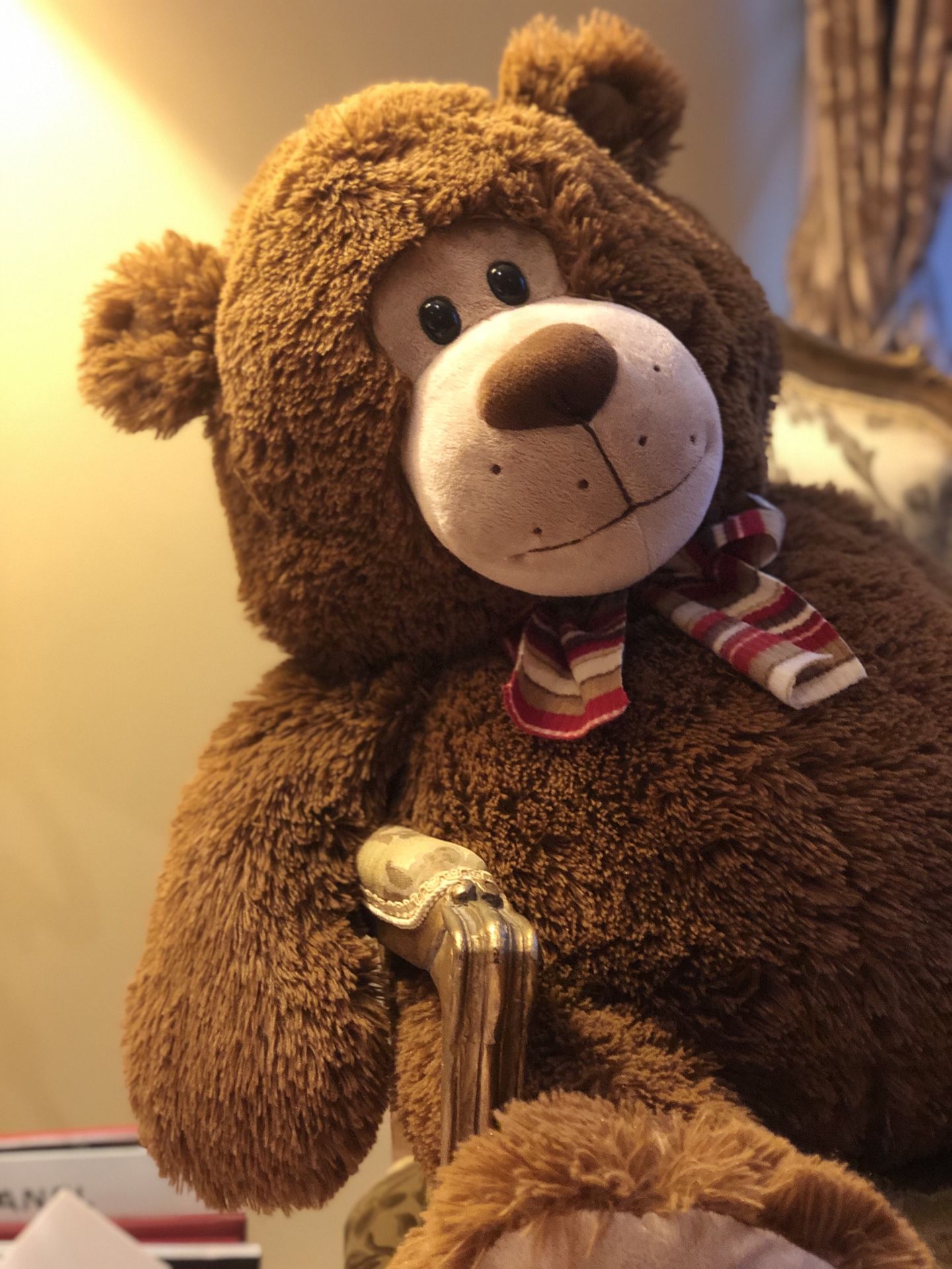 Dan Dee Teddy Bear 18" Bow Stuffed Plush