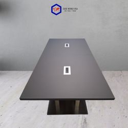 8x4 graphite powered conference table