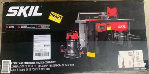 SKIL Router Table & Fixed Base Router Combo Kit – New in Box