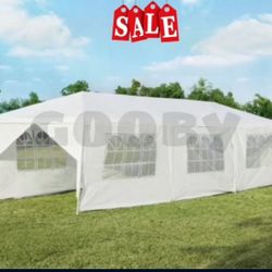 10x30 wedding party tent outdoor canopy teng with 8 side walls white FOR SALE  