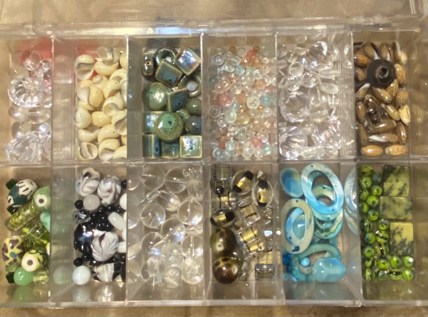 Beautiful Glass , Stone,Shell,Ceramic Beads