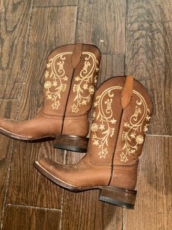 Genuine leather western boots