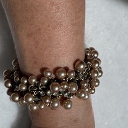 Pearl & Jeweled Bracelet