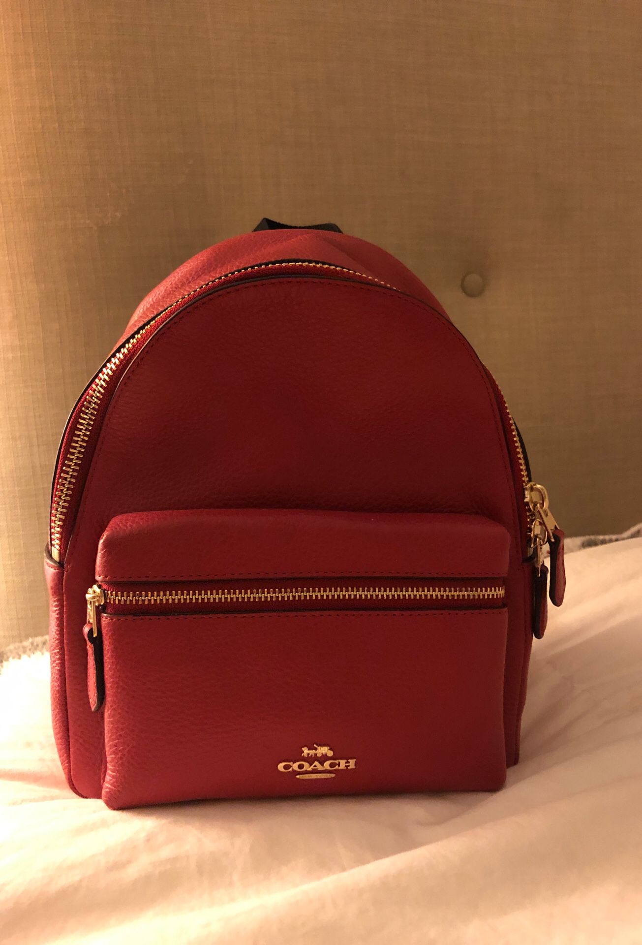 Coach Red mini backpack