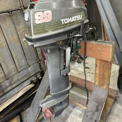 Boat Motor Tohatsu 9.9 With Electric Start Long Shaft