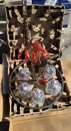 Quoizel Jana 5-Light Matte Black Transitional Chandelier