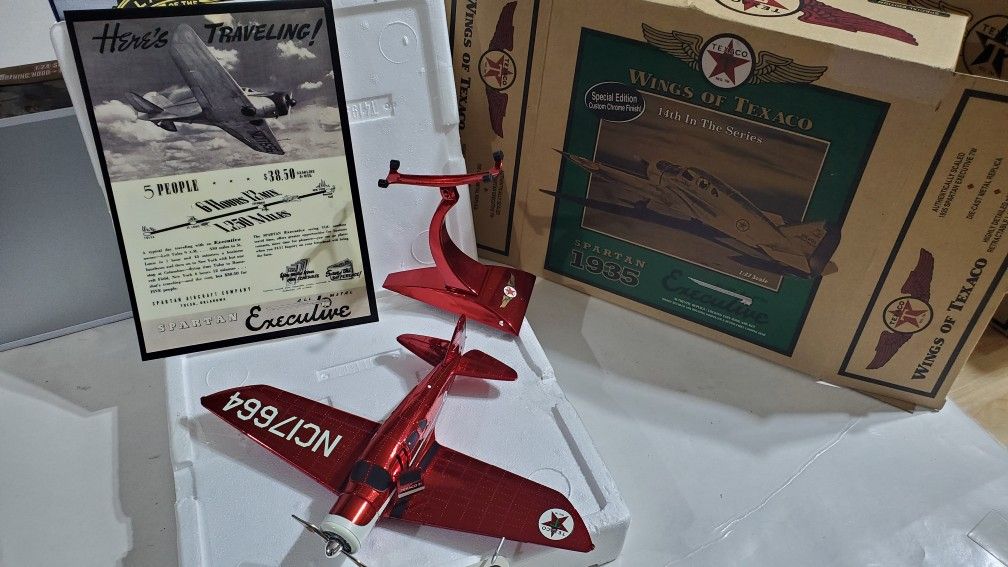 Collection Of Texaco Limited Edition Die Cast Air Planes