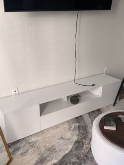 Led TV Stand Latge entertainment stand for tv cabinet with storage , sturdy tv console
