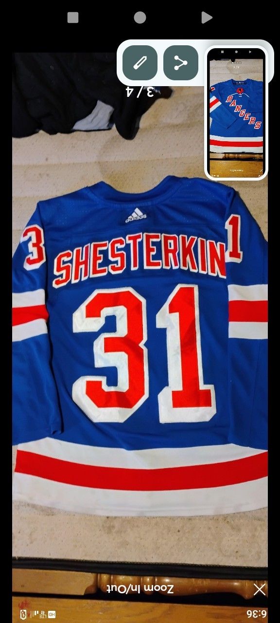 Authentic Addis Shesterkin Ranger Jersey