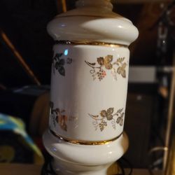 White With Gold Design Lamp