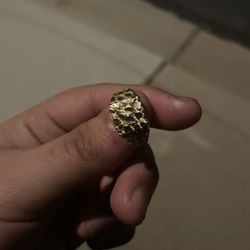 Gold Nugget Ring 