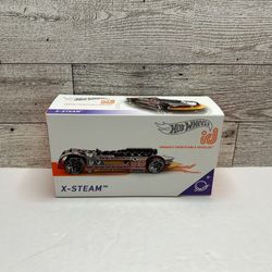 Hot Wheels id Uniquely Identifiable Vehicle Silver ‘2018 X - Steam / Limited Run Collectible • Die Cast Metal • Made in Malaysia