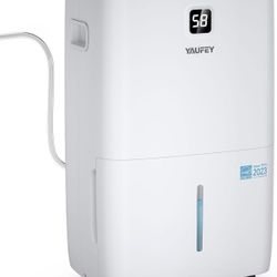Yaufey 150 Pints Energy Star Dehumidifier with Pump for Home, Basement and Large Room up to 7000 Sq. Ft., With Drain Hose, Timer, Intelligent Humidity