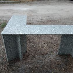 Custom Granite Corner Table/Desk