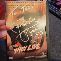 They LIVE DVD SIGNED BY RODDY PIPER