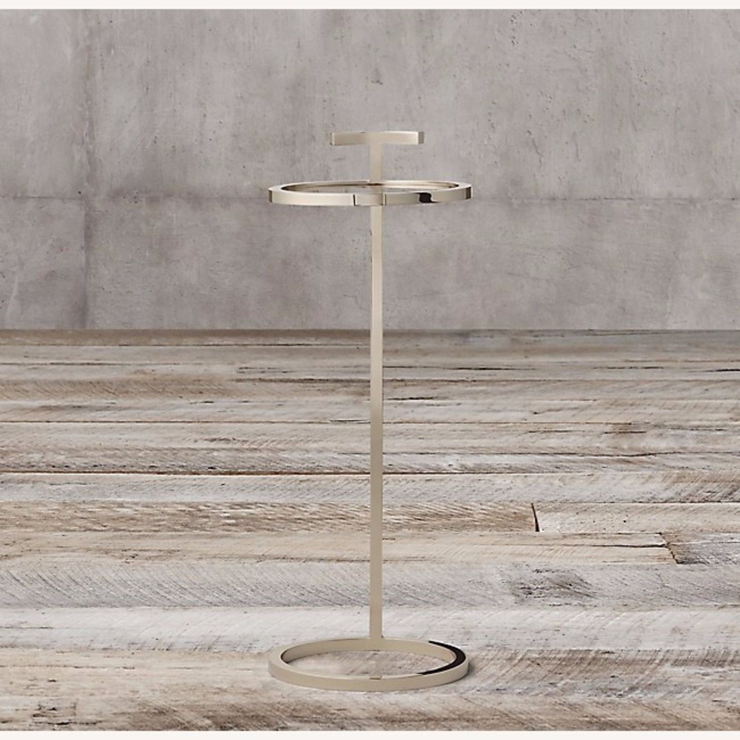 Restoration Hardware Chrome Martini Side Table