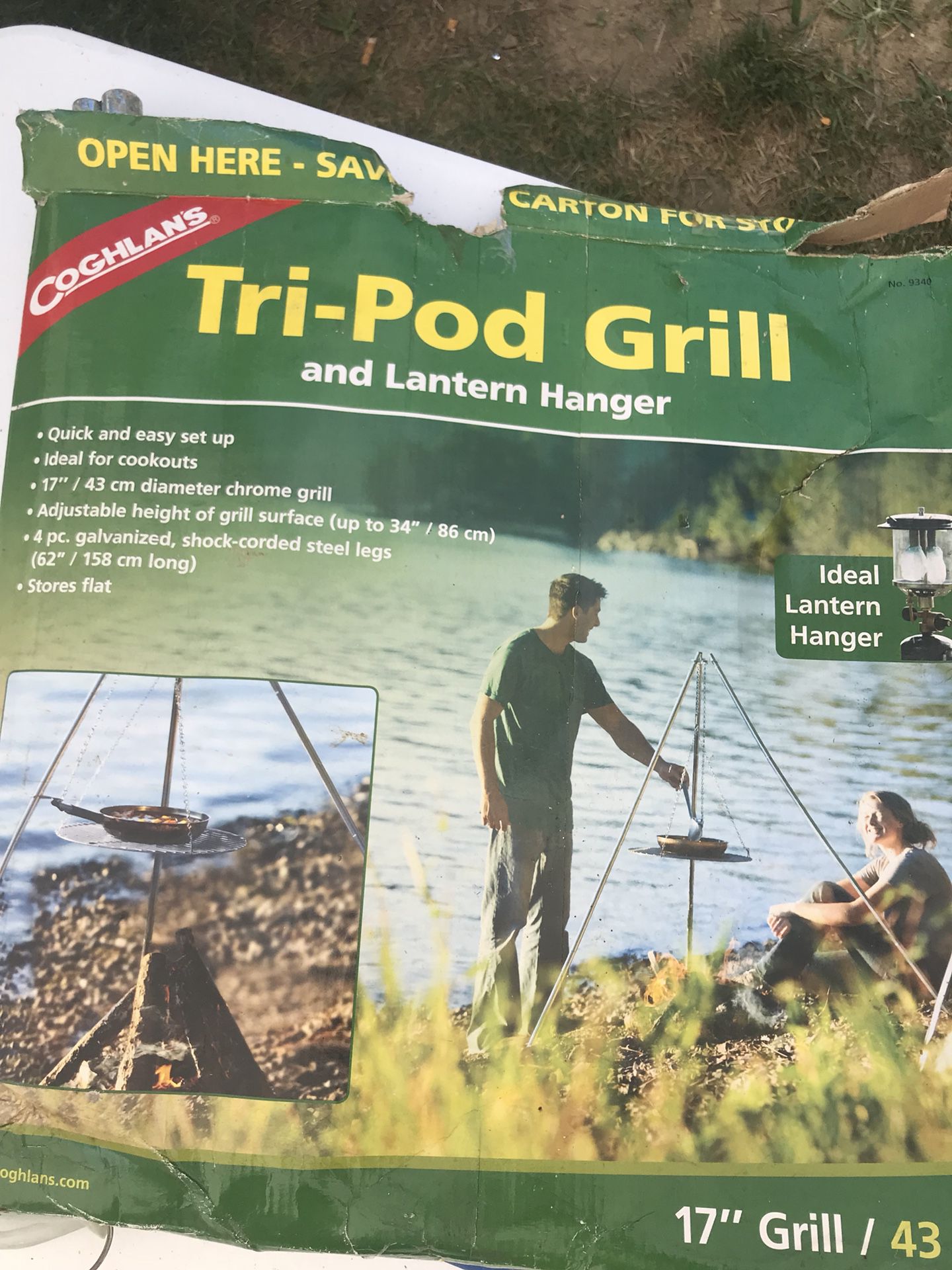 Tri pod for grilling great for camping / fishing / hunting