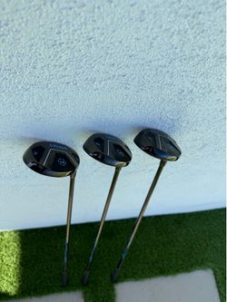 Lazrus Black Wedge Golf Clubs Set 3 Right-Handed Steel Shafts Used 1/2/4