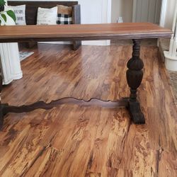 Stunning Antique early 1900's Console Trestle Table