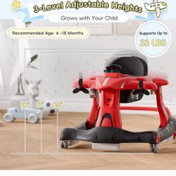 6-in-1  Walker with Adjustable Speed Wheels