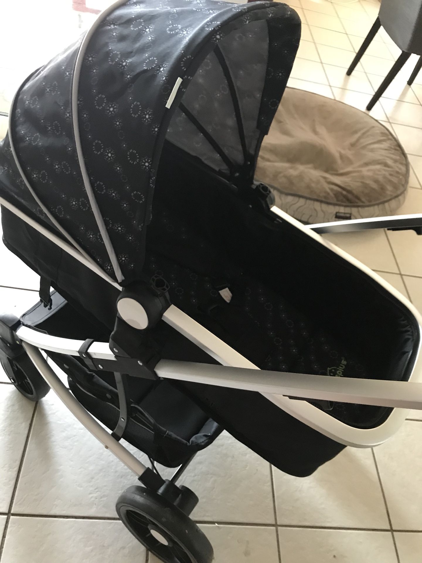 Safeplus 3 In1 Foldable Baby Kids Travel Stroller Newborn Infant Pushchair Buggy Black coche bebe