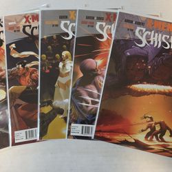 X-Men: Schism 1-5 Complete Series Marvel Comics 2011