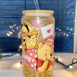 Winnie The Pooh Snow Globe Cup - Winnie The Pooh Tumbler - Winnie The Pooh Cup - Snow Globe Cup 