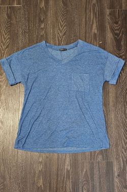 Blue v neck t shirt