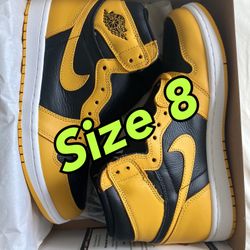 Jordan 1 High Pollen Yellow Size 8