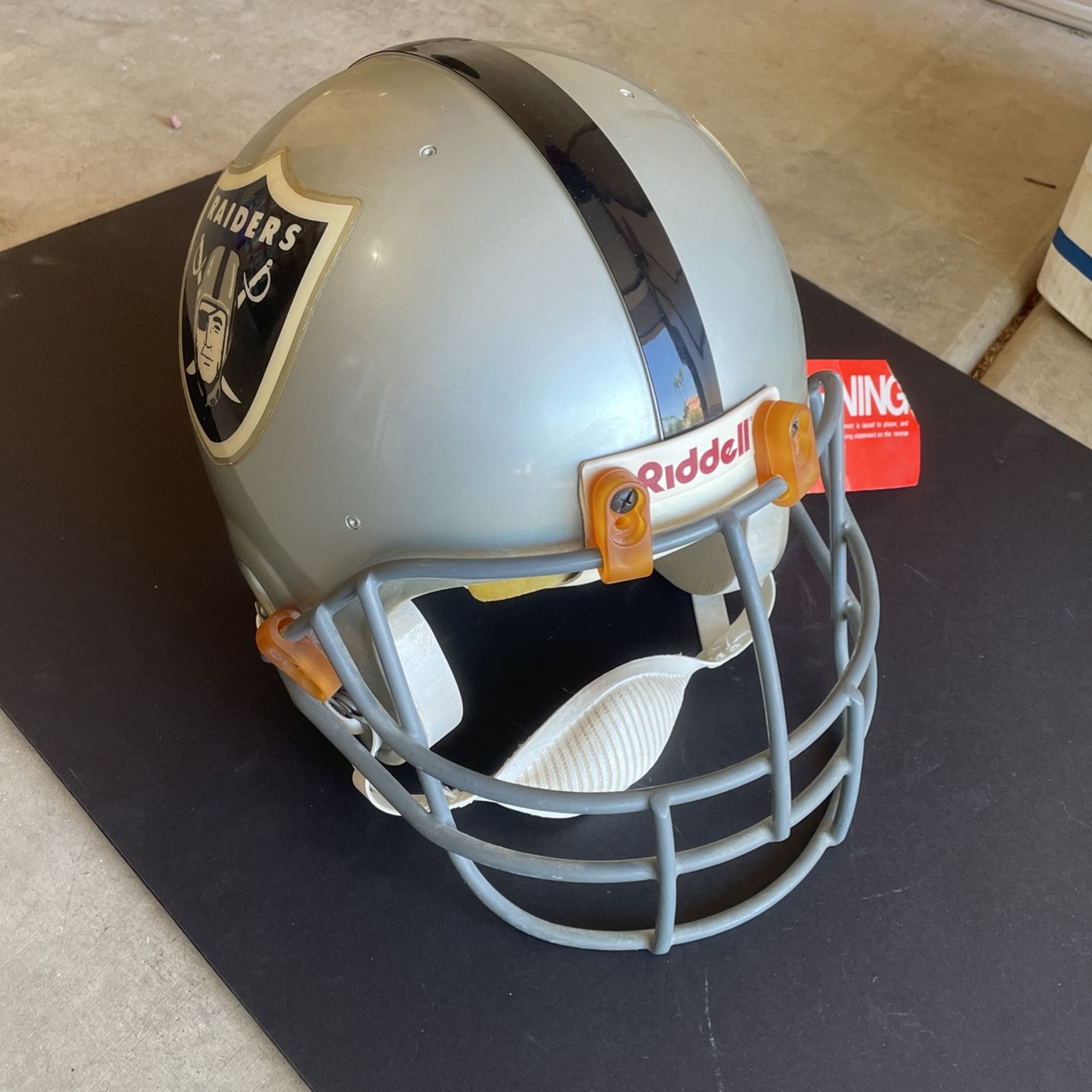 Oakland LA Vegas Raider Full Size Vintage Helmet With tags for