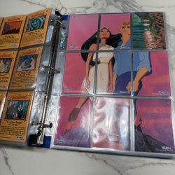 1995 SkyBox Disney Pocahontas Trading Card Binder Collection Complete Set Inserts Panorama Cards