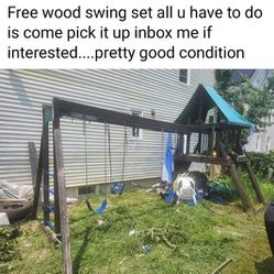 Wood Swing Set