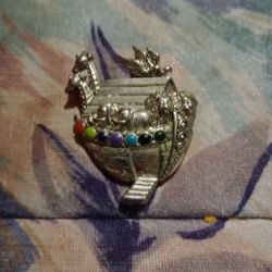 Broach Noah's Arch Can Be Use On A Neckless Or Clamped Yo Shirtl