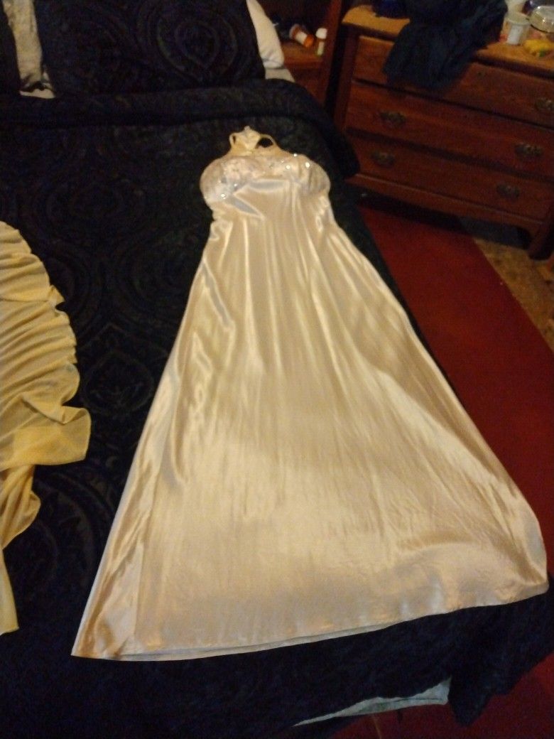Silver Prom Dress