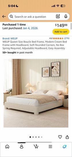 Queen bed frame