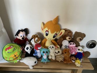Assorted TY and more plush animals