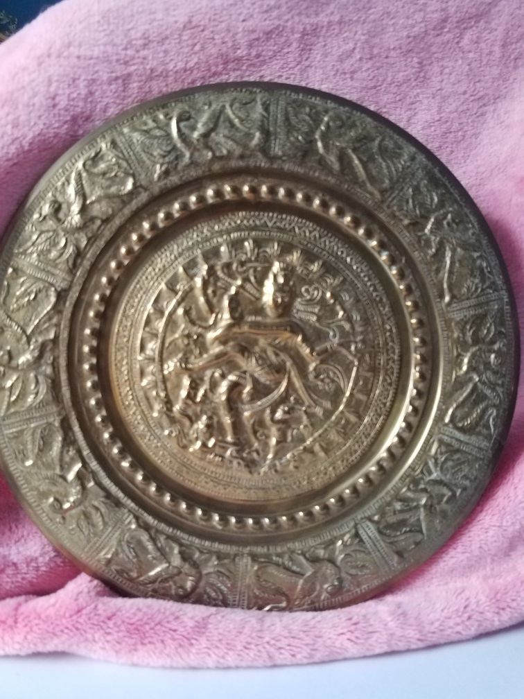 Brass deity wall plate