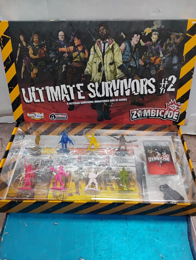 Zombicide: Ultimate Survivors #2 board game expansion. item is new but it is missing one ID card
