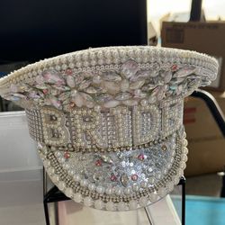 Bride Hat Bedazzled 