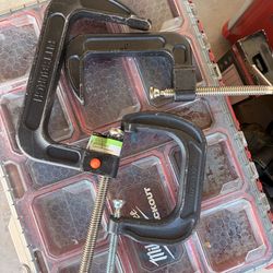 Pittsburgh C-Clamps 3 Pack 4 inch Quick Release