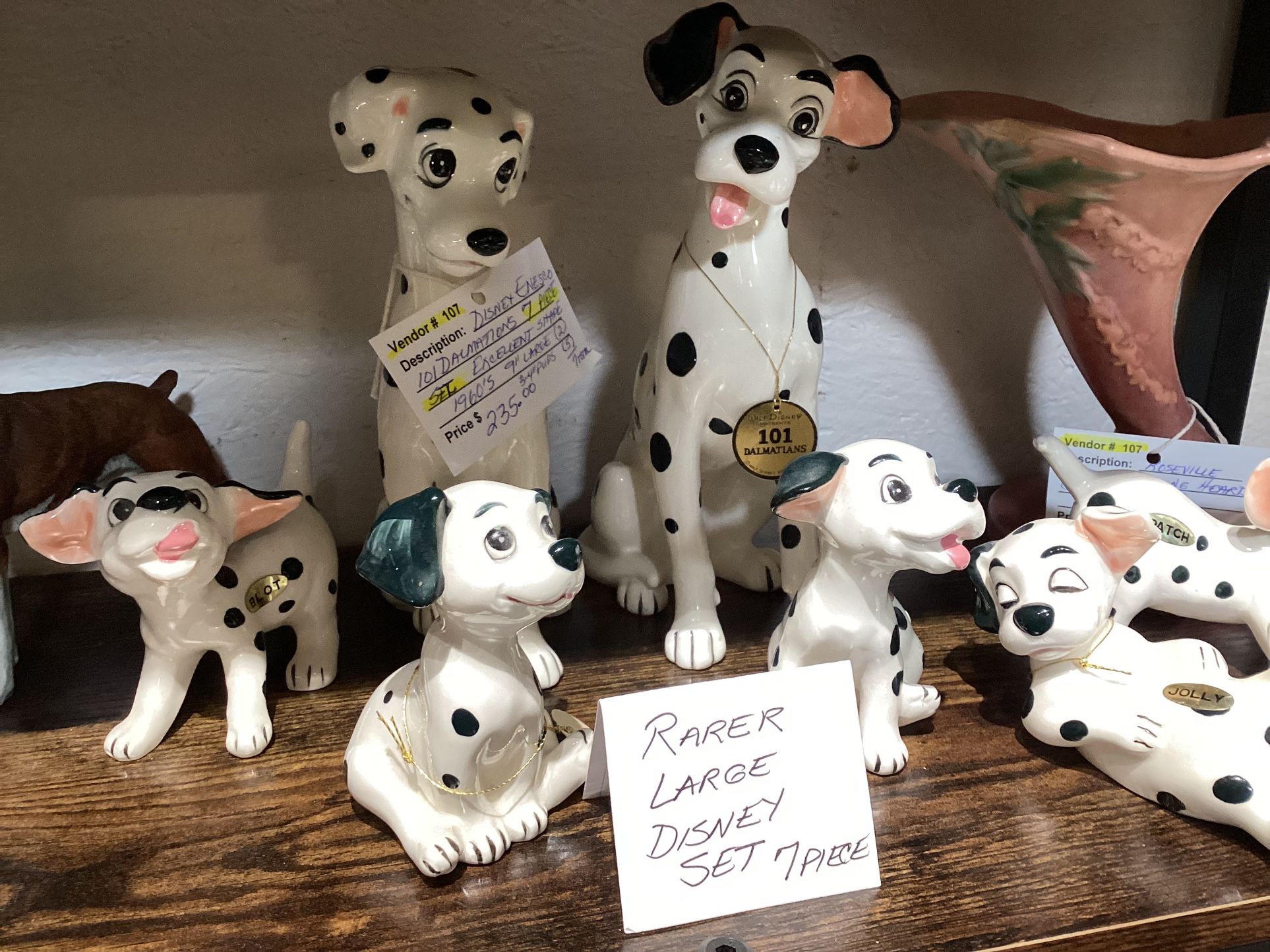 Disney Enesco 101 Dalmatians Ceramic 7 Piece Set